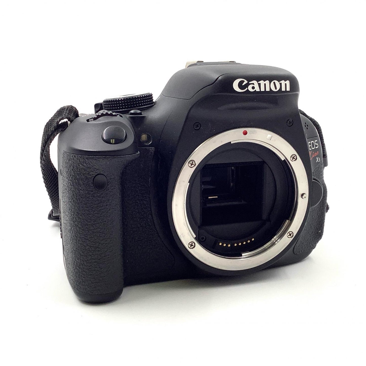 【全額返金保証】【最速発送】Canon デジタル一眼 EOS Kiss X5 旧Wズームキット ブラック 動作確認済