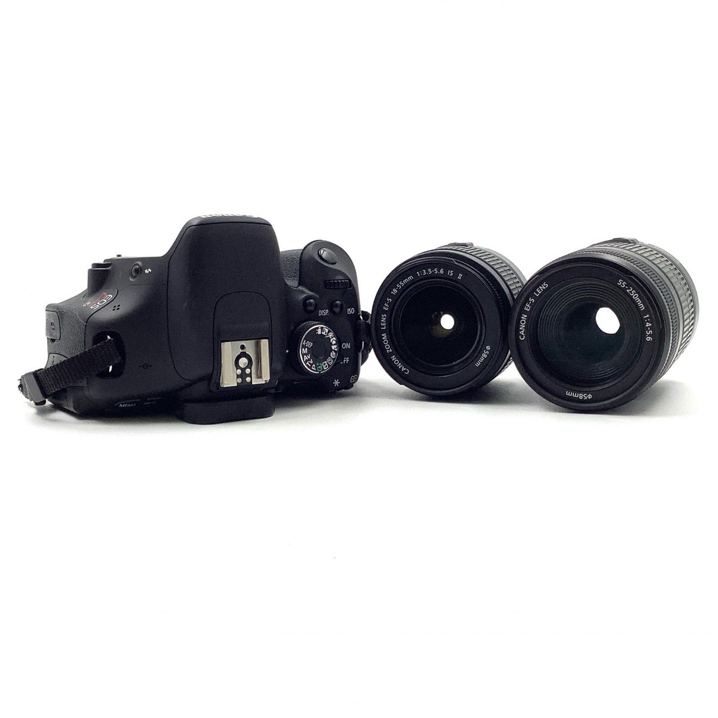 【全額返金保証】【最速発送】Canon デジタル一眼 EOS Kiss X5 旧Wズームキット ブラック 動作確認済