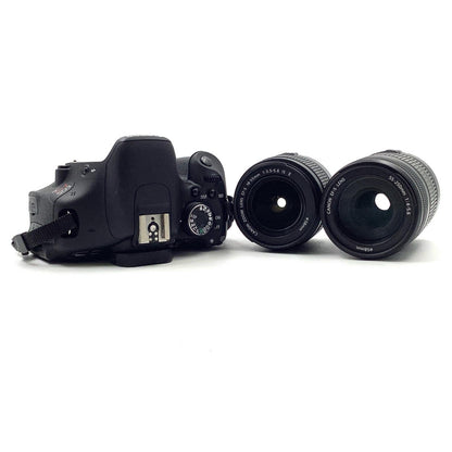 【全額返金保証】【最速発送】Canon デジタル一眼 EOS Kiss X5 旧Wズームキット ブラック 動作確認済