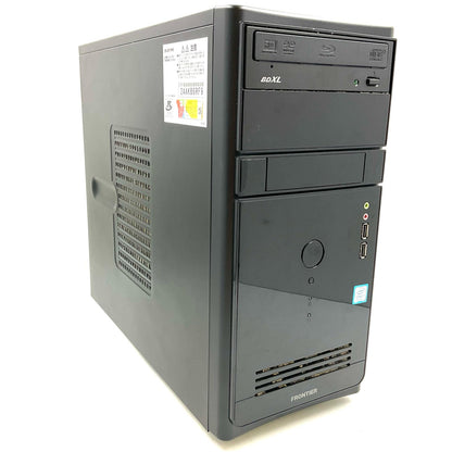 【全額返金保証】【最速発送】フロンティア FRMX310/WS3  intel core i7-8700 16GB SSD 525GB HDD 2TB NVIDIA GeForce GTX 1060 6GB 動作確認済