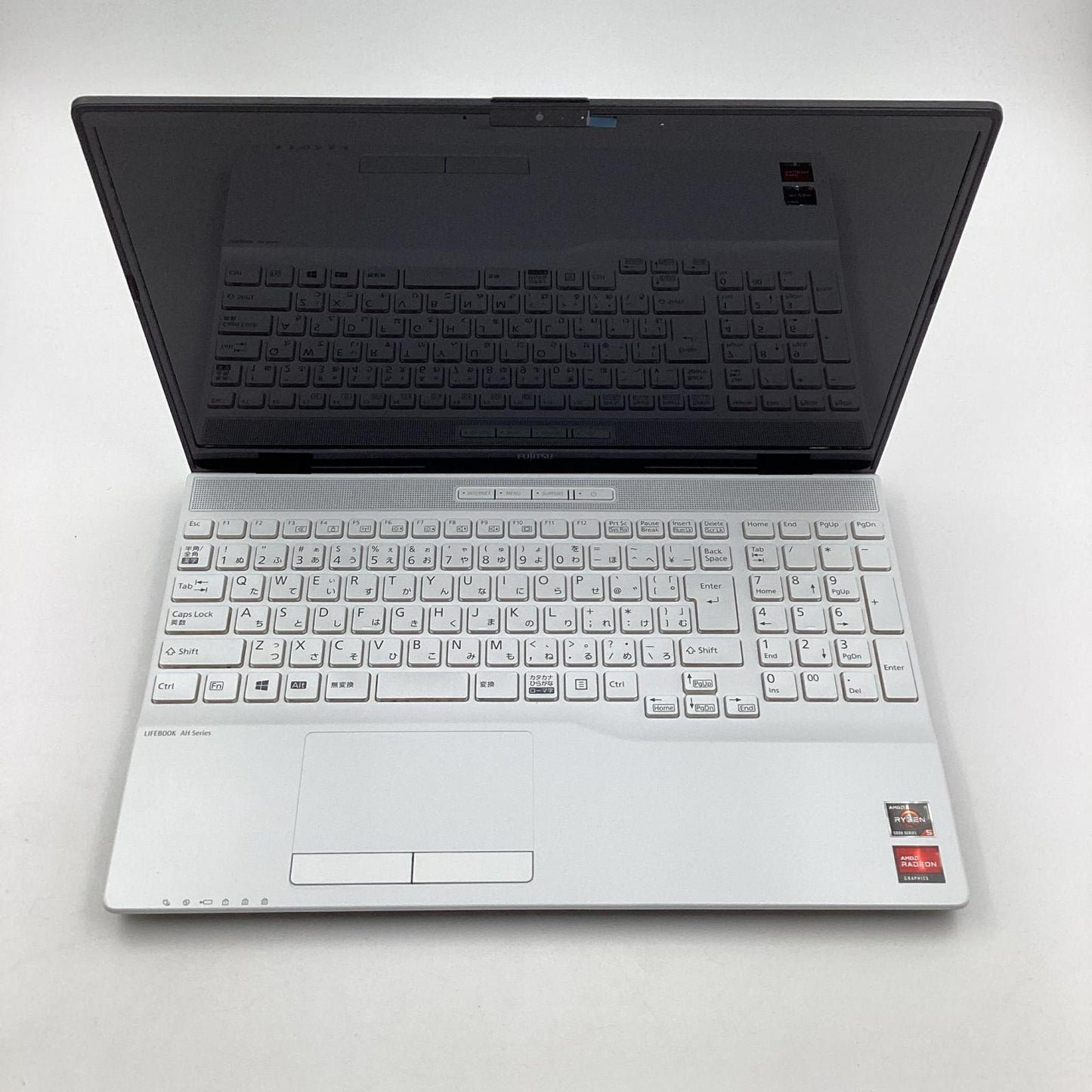 【全額返金保証】【最速発送】FUJITSU FMVA450GW AMD Ryzen 5 5500U With Radeon Graphics 2.10GHz 8GB M.2 SSD 256GB 97.8% 美品 動作確認済