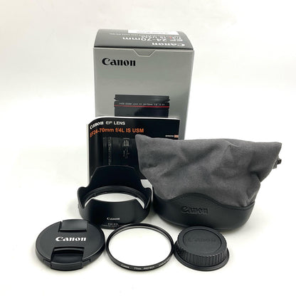 【全額返金保証】【最速発送】Canon EF24-70mm F4L IS USM 美品 動作確認済