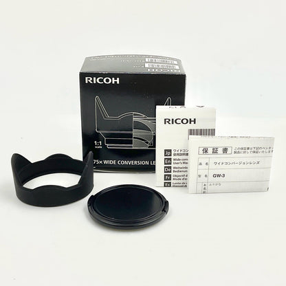 【全額返金保証】【最速発送】RICOH ワイドコンバージョンレンズ GW-3 動作確認済
