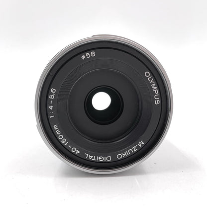 【全額返金保証】【最速発送】OLYMPUS M.ZUIKO DIGITAL ED 40-150mm F4.0-5.6 R [シルバー] 動作確認済