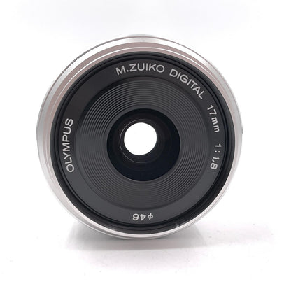 【全額返金保証】【最速発送】OLYMPUS M.ZUIKO DIGITAL 17mm F1.8　シルバー 動作確認済