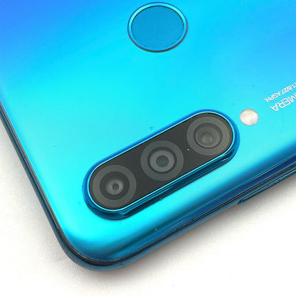 【全額返金保証】【最速発送】Huawei P30 lite 64GB ピーコックブルー Softbank MAR-LX2J 白ロム 動作確認済