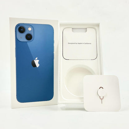 【全額返金保証】【最速発送】Apple iPhone iPhone 13 128GB ブルー docomo SIMフリー 白ロム 動作確認済 78%