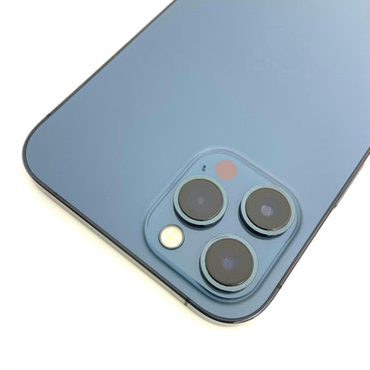 【全額返金保証】【最速発送】Apple iPhone iPhone 12 Pro Max 256GB パシフィックブルー docomo SIMフリー 白ロム 動作確認済 79%