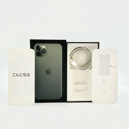 【全額返金保証】【最速発送】Apple iPhone iPhone Pro 11 Pro 256GB ミッドナイトグリーン Softbank 白ロム 動作確認済 84%
