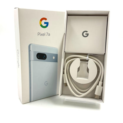 【全額返金保証】【最速発送】Google Pixel 7a 128GB Sea au G82U8 白ロム 動作確認済
