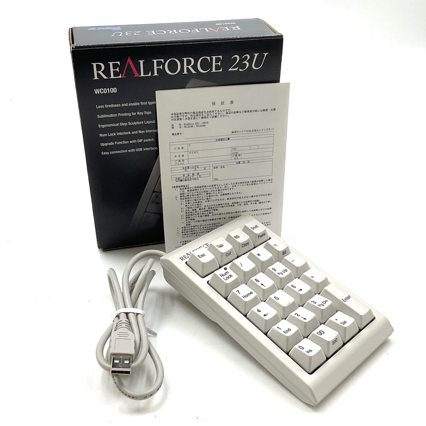 【全額返金保証】【最速発送】REALFORCE  23U WC0100 美品 動作確認済
