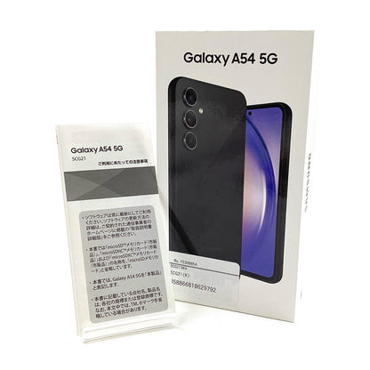 【最速発送】SAMSUNG Galaxy A54 5G 128GB オーサムグラファイト au SCG21 白ロム【難有】