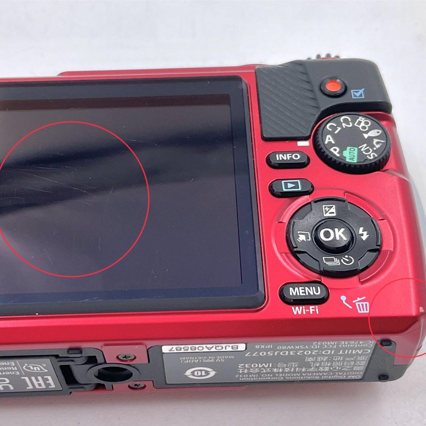【全額返金保証】【最速発送】OM SYSTEM コンパクトデジタルカメラ Tough TG-7 レッド 美品 動作確認済