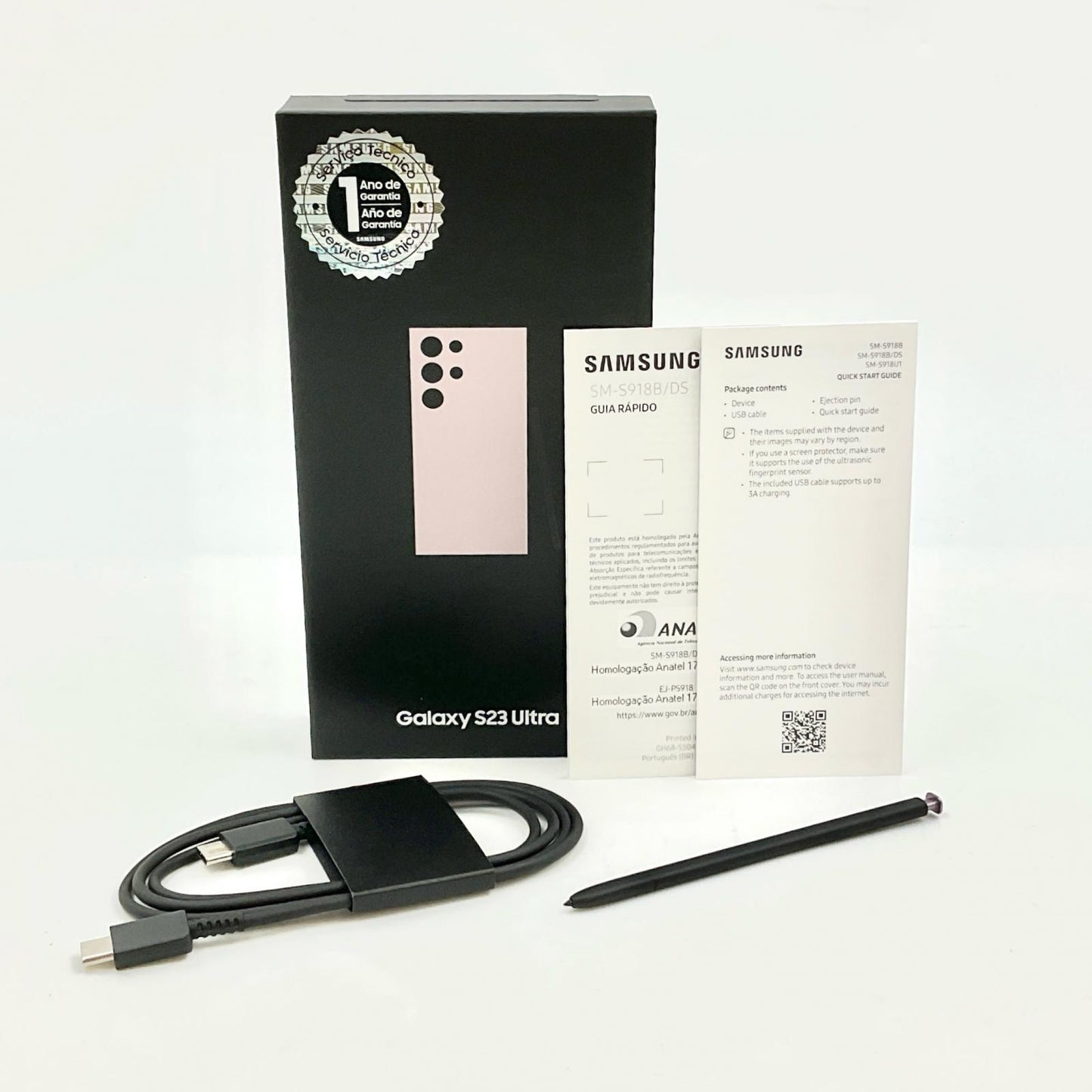 【全額返金保証】【最速発送】SAMSUNG Galaxy S23　Ultra　5G 512GB ラベンダー SIMフリー SM-S918B 白ロム 動作確認済