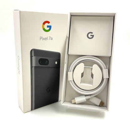 【最速発送】Google Pixel 7a 128GB charcoal SIMフリー G82U8 白ロム【難有】