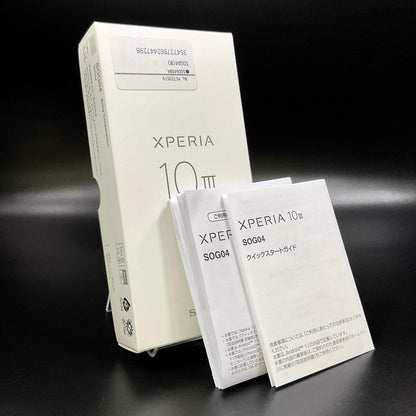 【全額返金保証】【最速発送】Sony Xperia 10 III 128GB ホワイト au SOG04 動作確認済