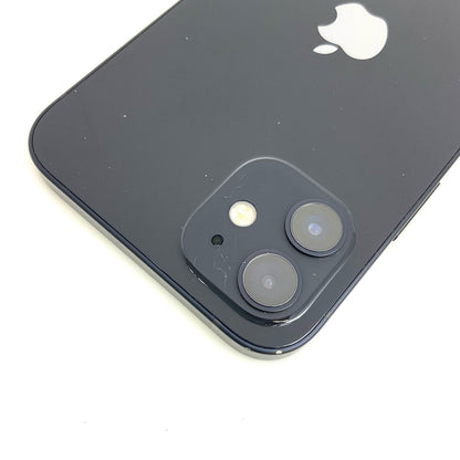 【全額返金保証】【最速発送】Apple iPhone iPhone 12 128GB ブラック au 白ロム 動作確認済 85%