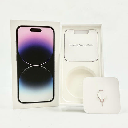 【全額返金保証】【最速発送】Apple iPhone iPhone 14 Pro 256GB ディープパープル Softbank 白ロム 動作確認済 83%