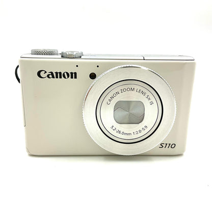 【全額返金保証】【最速発送】Canon コンパクトデジタルカメラ PowerShot S110 ホワイト 動作確認済