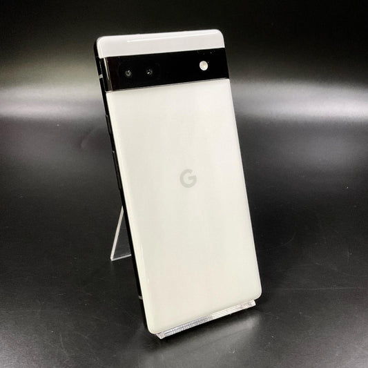【全額返金保証】【最速発送】Google Pixel 6a 128GB Chalk au GB17L 白ロム 美品 動作確認済