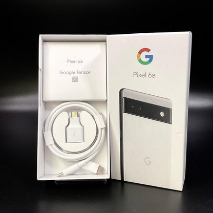 【全額返金保証】【最速発送】Google Pixel 6a 128GB Chalk au GB17L 白ロム 美品 動作確認済