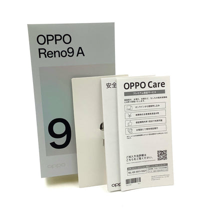 【全額返金保証】【最速発送】OPPO Reno 9A 128GB ナイトブラック SIMフリー CPH2523 白ロム 動作確認済
