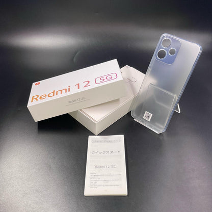 【全額返金保証】【最速発送】Xiaomi Redmi 12 5G 128GB ムーンライトホワイト Softbank A401XM 白ロム 超美品 動作確認済
