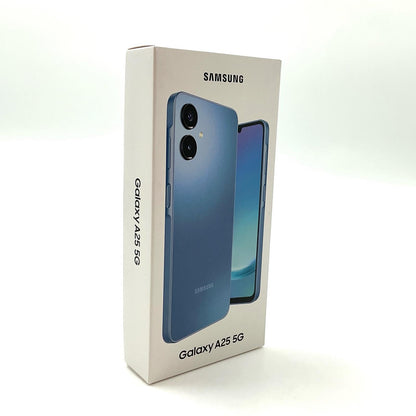 【全額返金保証】【最速発送】SAMSUNG Galaxy A25 5Ｇ 64GB ブルー au SCG33SLA 白ロム 新品未開封 即納OK