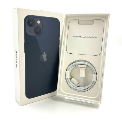【全額返金保証】【最速発送】Apple iPhone iPhone 13 128GB ミッドナイト au SIMフリー 白ロム 動作確認済 81%
