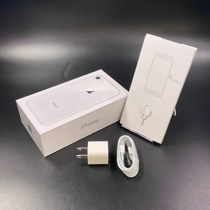 【全額返金保証】【最速発送】Apple iPhone iPhone 8 64GB シルバー Softbank SIMフリー 白ロム 超美品 動作確認済 100%