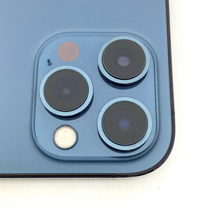 【全額返金保証】【最速発送】Apple iPhone iPhone 12 Pro Max 128GB パシフィックブルー au 白ロム 動作確認済 77%