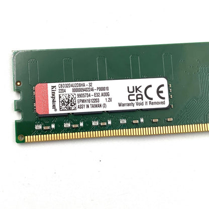 【全額返金保証】【最速発送】Kingston  メモリ PC4-25600 DDR4 32GBX2枚組 合計64GB CBD32D4U2D8HA-32 動作確認済