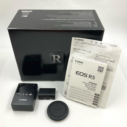 【全額返金保証】【最速発送】Canon デジタル一眼 EOS R5 ボディ ブラック 超美品 動作確認済