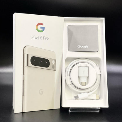 【全額返金保証】【最速発送】Google Pixel 8 Pro 256GB Porcelain SIMフリー GE9DP 白ロム 美品 動作確認済