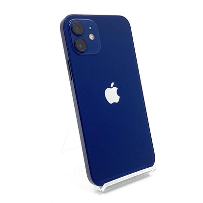 【全額返金保証】【最速発送】Apple iPhone iPhone 12 256GB ブルー docomo 白ロム 動作確認済 85%