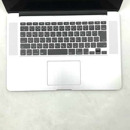 【全額返金保証】【最速発送】Apple MacBook Pro 15インチ 2015 クアッドコア intel core i7 16GB SSD 256GB シルバー 83% 動作確認済