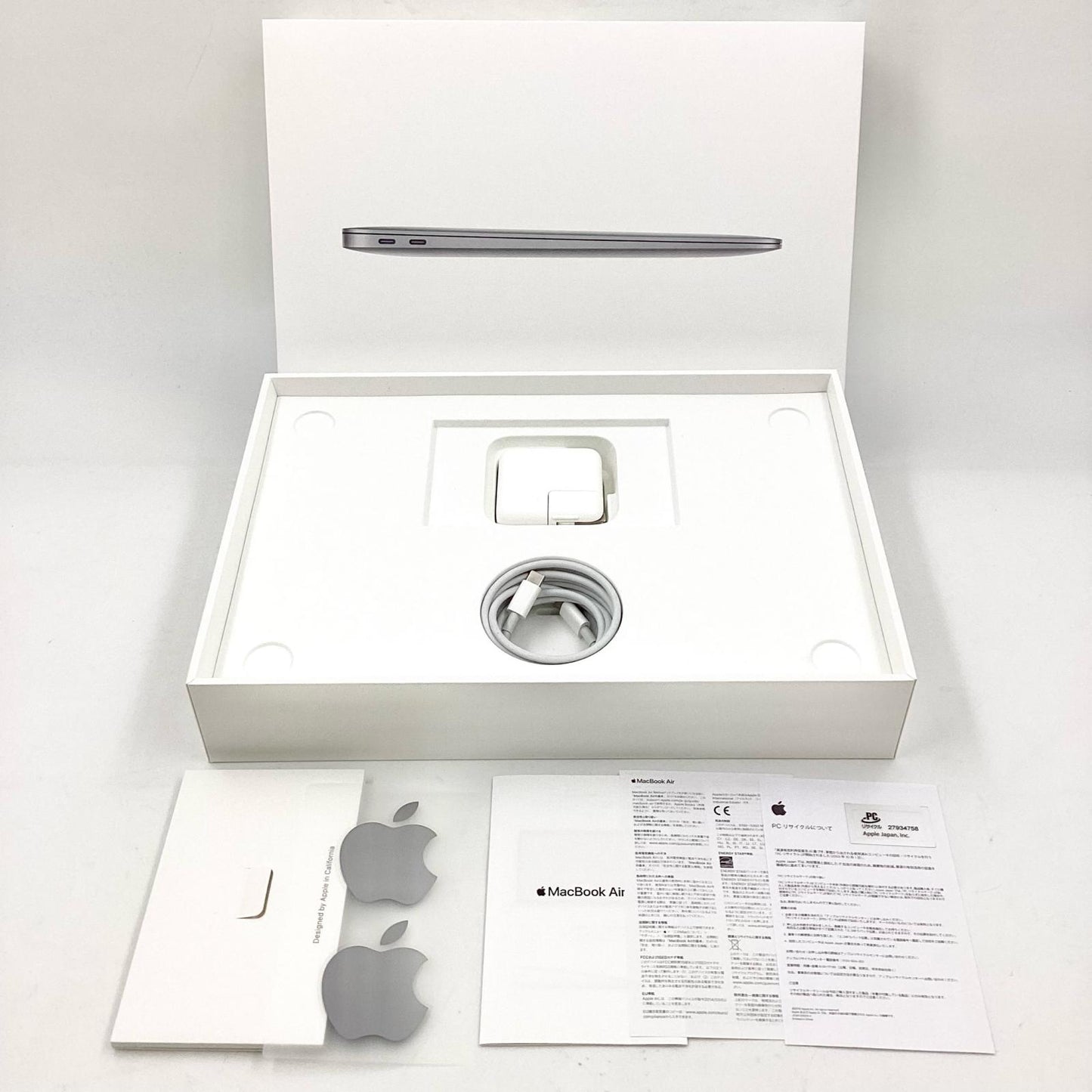 【全額返金保証】【最速発送】Apple MacBook Air 13.3インチ 2019 デュアルコア intel core i5 8GB SSD 128GB スペースグレイ 91.7% 動作確認済