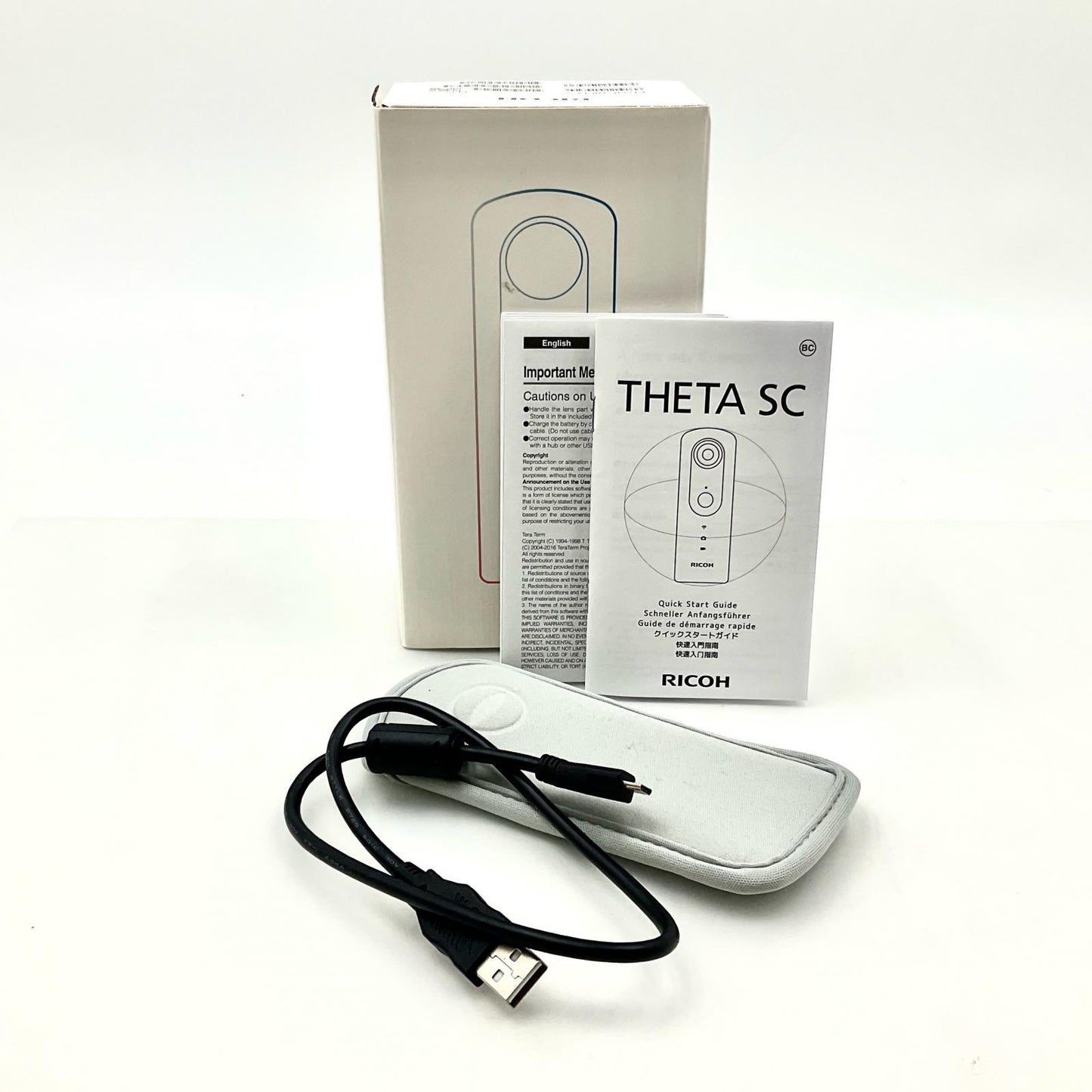 【全額返金保証】【最速発送】RICOH THETA SC [ブルー] 美品 動作確認済