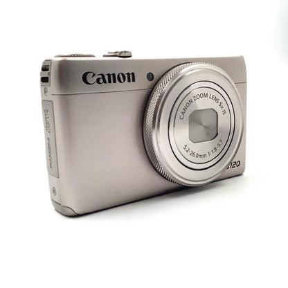 【全額返金保証】【最速発送】Canon コンパクトデジタルカメラ PowerShot S120 [シルバー] 美品 動作確認済
