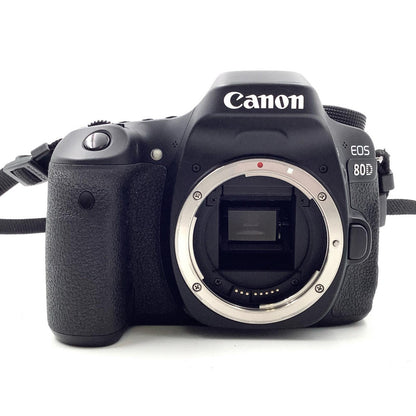【全額返金保証】【最速発送】Canon デジタル一眼 EOS 80D ボディ ブラック 美品 動作確認済