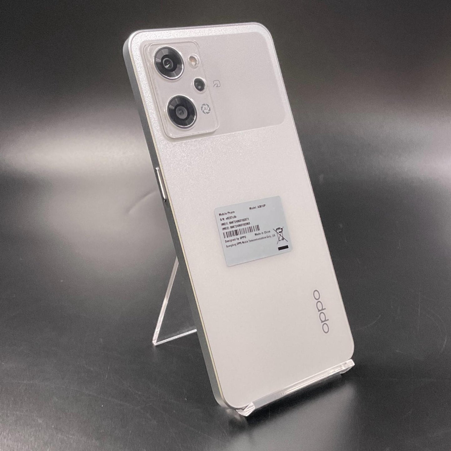 【全額返金保証】【最速発送】OPPO Reno 9 A 128GB ムーンホワイト Softbank A301OP 白ロム 超美品 動作確認済