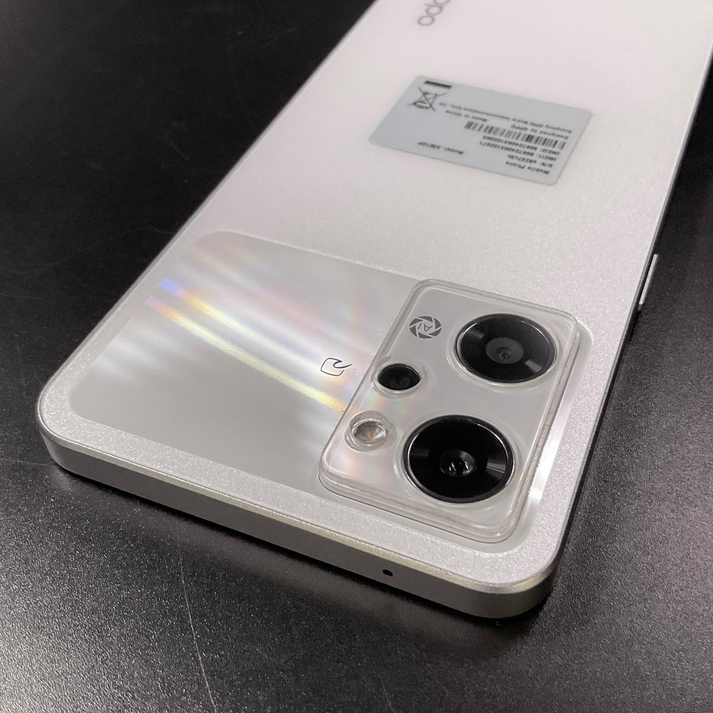 【全額返金保証】【最速発送】OPPO Reno 9 A 128GB ムーンホワイト Softbank A301OP 白ロム 超美品 動作確認済