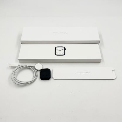 【全額返金保証】【最速発送】Apple Watch Series 7 アルミニウム 41mm GPS+Cellular 白ロム 78% 動作確認済