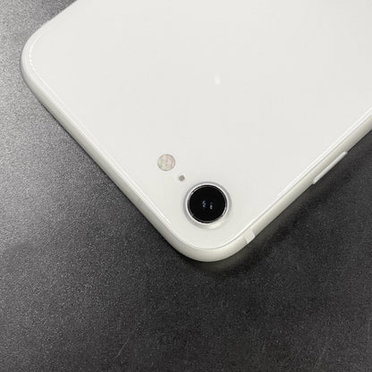 【全額返金保証】【最速発送】Apple iPhone iPhone SE（第2世代） 64GB ホワイト docomo SIMフリー 白ロム 動作確認済 80%