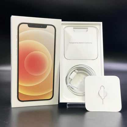 【全額返金保証】【最速発送】Apple iPhone iPhone 12 128GB ホワイト Softbank SIMフリー 動作確認済 84%