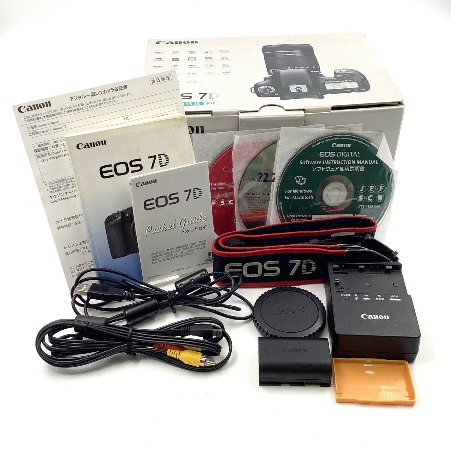 【全額返金保証】【最速発送】Canon デジタル一眼 EOS 7D ボディ ブラック 動作確認済