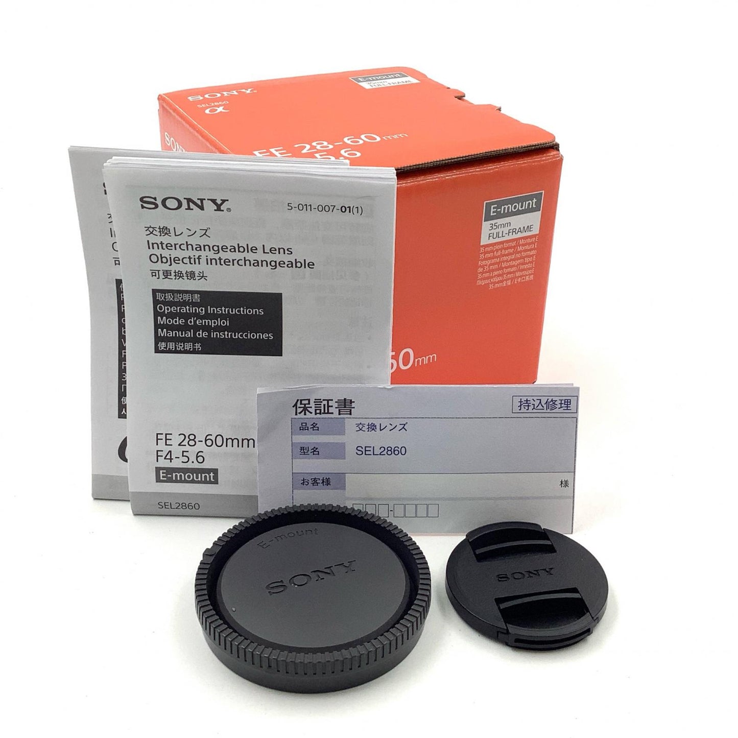 【全額返金保証】【最速発送】Sony FE 28-60mm F4-5.6 SEL2860 超美品 動作確認済