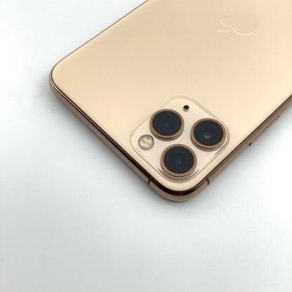 【全額返金保証】【最速発送】Apple iPhone iPhone 11 Pro Max 256GB ゴールド au 白ロム 動作確認済 79%