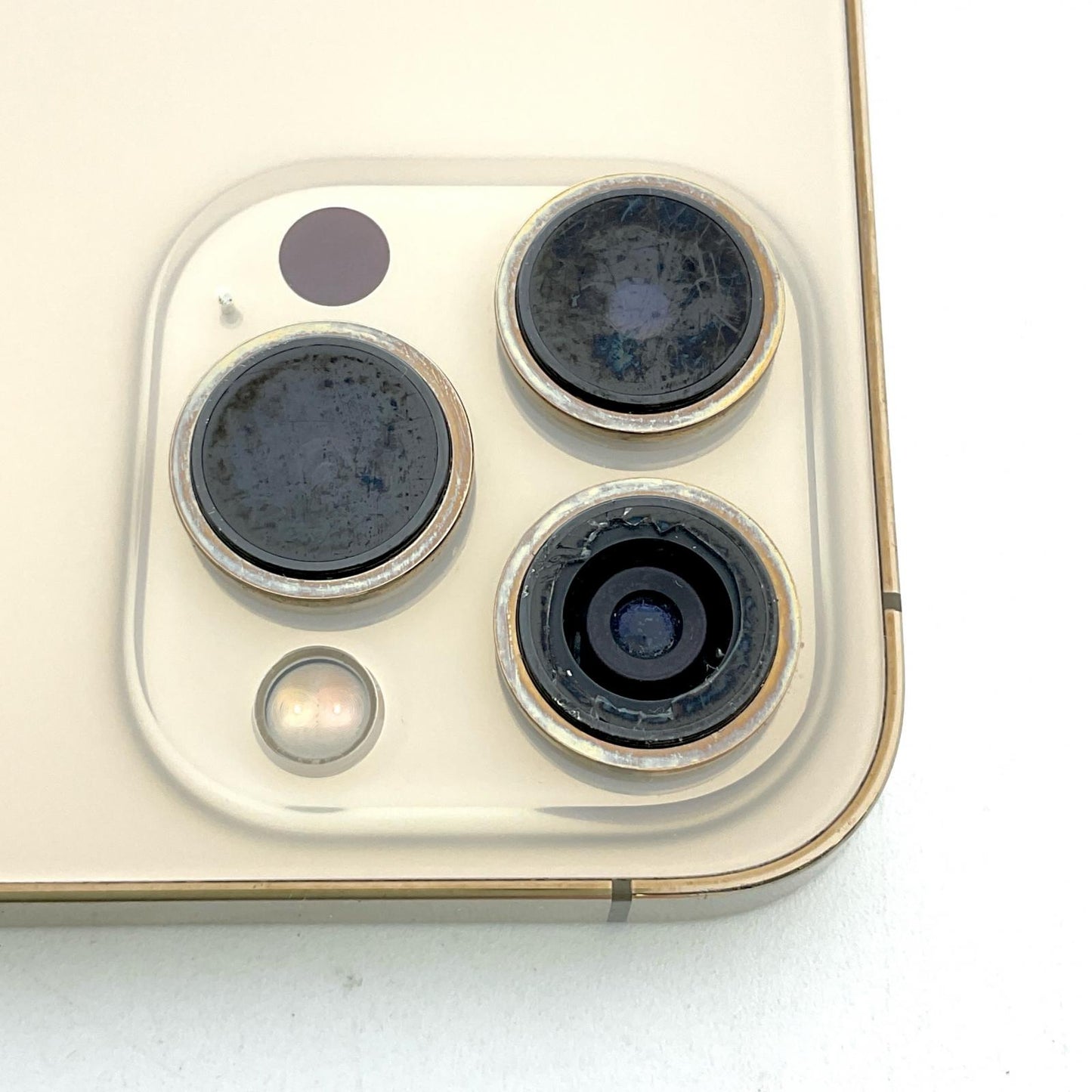 【最速発送】Apple iPhone iPhone Pro 13 Pro 256GB ゴールド SIMフリー 白ロム【難有】 76%