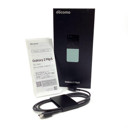 【全額返金保証】【最速発送】SAMSUNG Galaxy Ｚ Flip5 256GB ミント docomo SC-54D 動作確認済